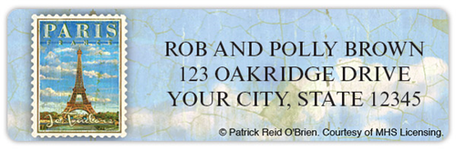 European Vacation Address Label